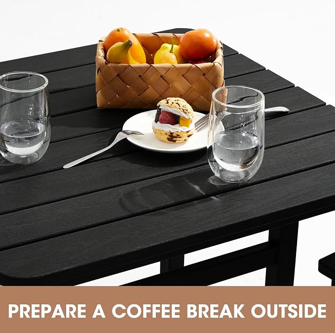 SERWALL 4 Pieces Outdoor Patio Bar Set - Image 3