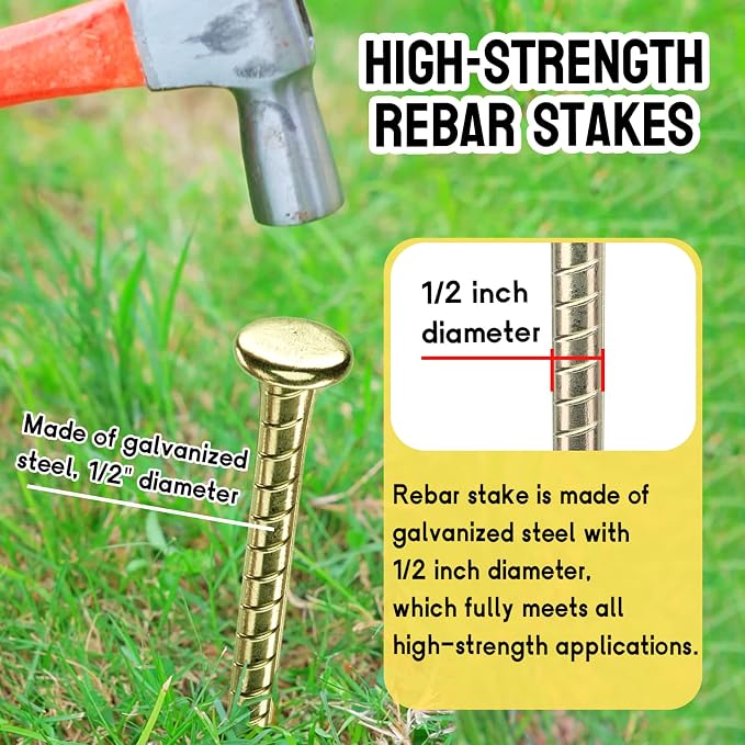 16 Inch Rebar Stakes - Image 4