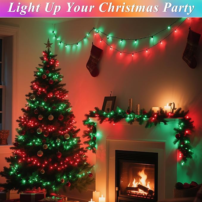 Indoor/Outdoor String Lights, 164FT 500 LED RGB Color Changing