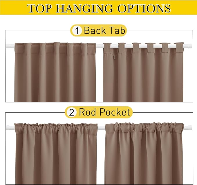NICETOWN 2 Panels Outdoor Curtains - Image 3