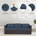 8Pcs Stretch Patio Cushion Covers, Outdoor Couch Covers Replacement, Outdoor - Image 3