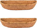 2 pcs Garden Coconut Planter Liners Preformed Window Box Liners Natural Trough by boUod