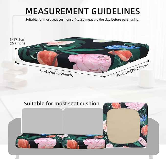 Sofa Covers for Patio Furniture, 8-Piece Stretch Polyester Set