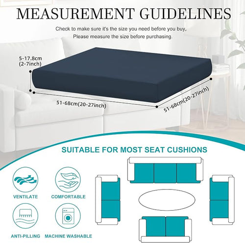 12 Pcs Stretch Patio Cushion Covers, Outdoor Couch Covers Replacement, Outdoor - Image 2