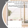 Outdoor Curtain, 20 Oz Clear Vinyl Panel, White, 8 x 10 Ft