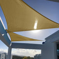 SUNNY GUARD Custom Size 19'x22'x29.1' Triangle Sand UV Block Sunshade by SUNNYGUARD