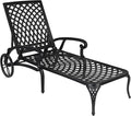 VINGLI Cast Aluminum Outdoor Chaise Lounge Chair by VINGLI