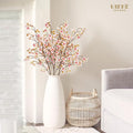 Artificial Cherry Blossom Branches, Pink Faux Silk, 40.5 in, 8 Pack