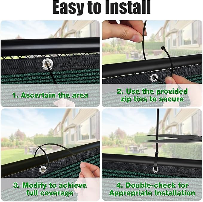 LITA 5' x 119' Garden Privacy Fence Screen Cover UV Protection - Image 5