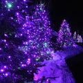 String Lights Purple 72ft Solar Powered Outdoor Decor