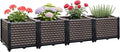 Large Planters for Outdoor Plants 14" Tall Planter Box, Raised Beds for by TooCust
