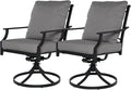 Grand patio Patio Dining Set for 2, E-Coated Outdoor Dining Set, 2 Swivel by GrandPatio