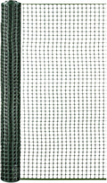 Decorative Fence Green Plastic Mesh Garden Barrier, 4 ft x 50 ft