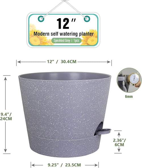 12 inch Large Self Watering Pots - Image 2