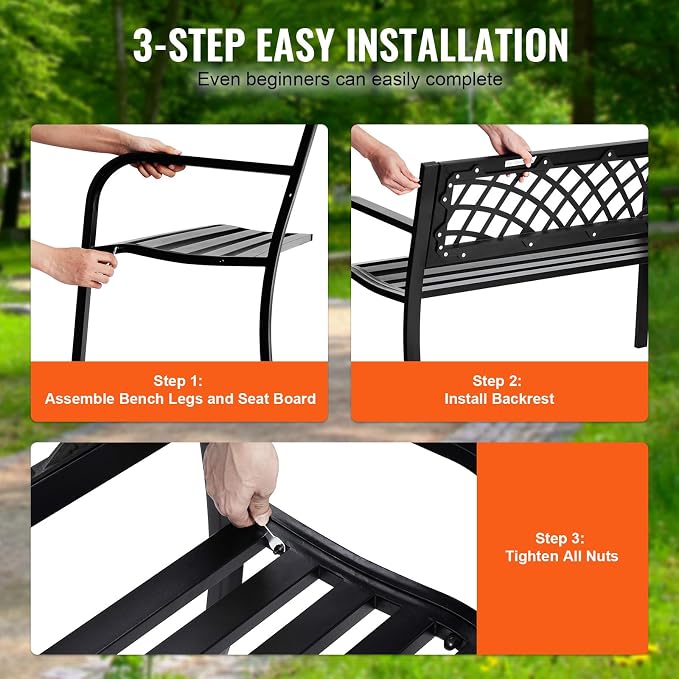 VEVOR Outdoor Bench, Patio Bench - Image 7