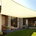 LOVE STORY Custom Size 10'x14' Butter Cream Sun Shade Sail Rectangle UV Block by LOVESTORY