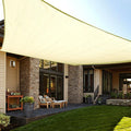 LOVE STORY Custom Size 6'x10' Butter Cream Sun Shade Sail Rectangle UV Block by LOVESTORY