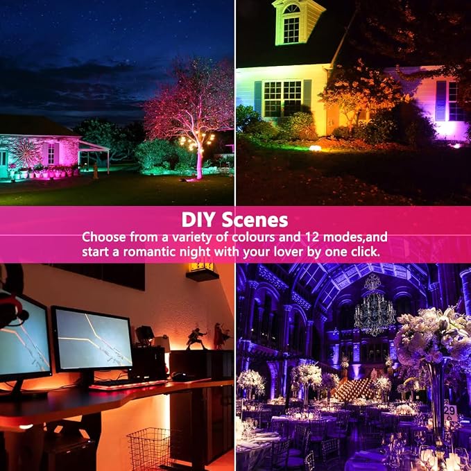 Led Flood Light 30W, 300W Equivalent 3000 LM Outdoor Color Changing Led Stage - Image 5
