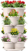 VIVOSUN 5 Tier Vertical Gardening Stackable Planter by VIVOSUN