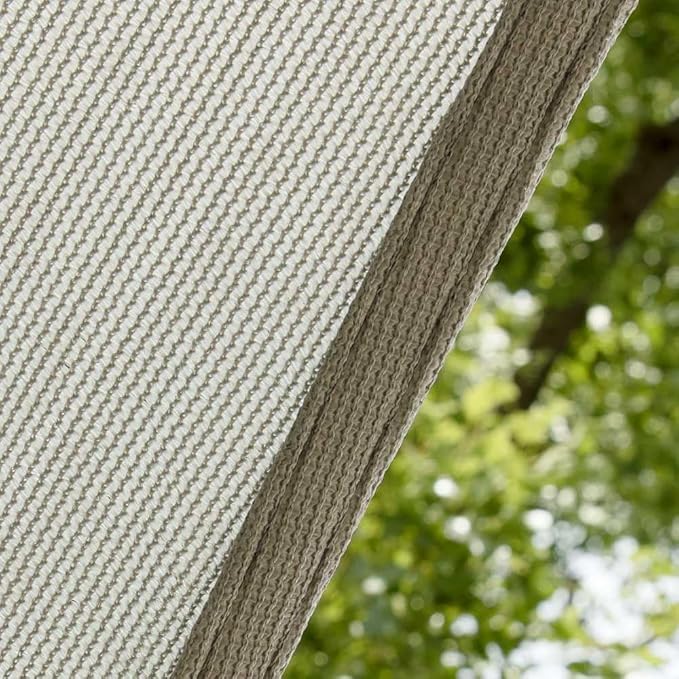 Amgo 24' x 24' x 33.9' Grey Right Triangle Sun Shade Sail UPF50+ Canopy Awning - Image 8