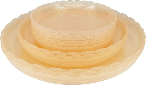 12Pcs Clear Plant Saucer, 6 8 10 Inch Durable Plastic Plant Tray, Round Plant by Lifecouldbesointeresting