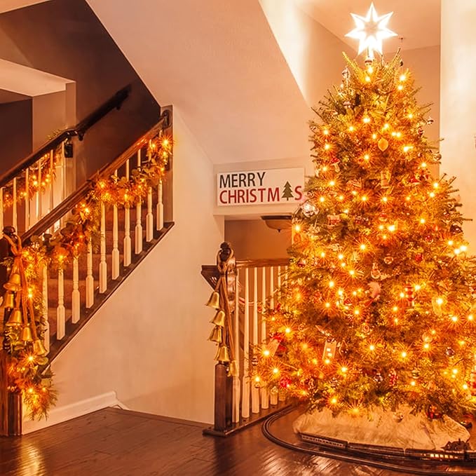 String Lights in Orange, 500 LEDs, 173 Feet, IP44 Waterproof