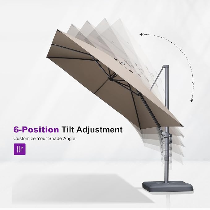 PURPLE LEAF 10 FT Outdoor Umbrella - Image 6
