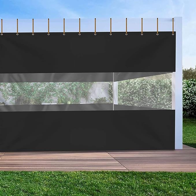 Covers & All Outdoor Clear Panel Curtain, 12 oz Vinyl Outdoor Curtains - Image 6