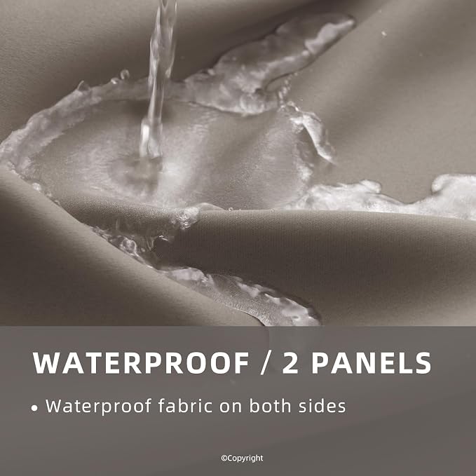 Waterproof Outdoor Curtain W84 x L120 - Image 2