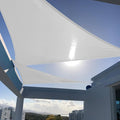 SUNNY GUARD Custom Size 14'x14'x14' Silver Grey Sun Shade Sail Triangle UV by SUNNYGUARD