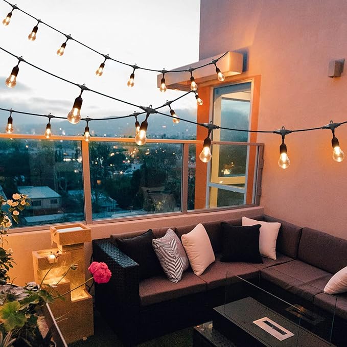 String Lights 96 FT Outdoor LED Multicolor with Remote Control