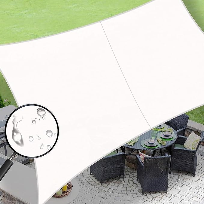 LOVE STORY Rectangle 4'x4' Waterproof Sun Shade Sail Canopy UV Block by LOVESTORY