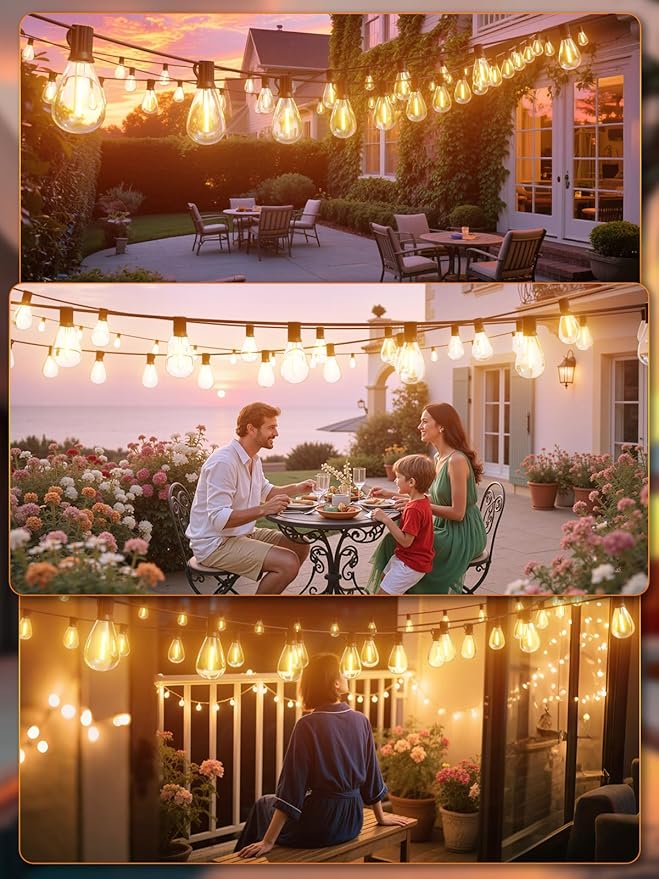 luckystyle 50FT LED Outdoor String Lights - Image 7