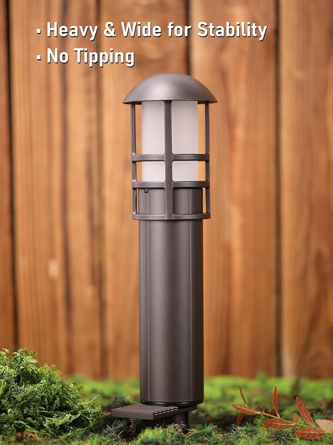 LEONLITE 8-Pack Low Voltage Landscape Lights Pathway, 3W 12V LED Path Lights - Image 5
