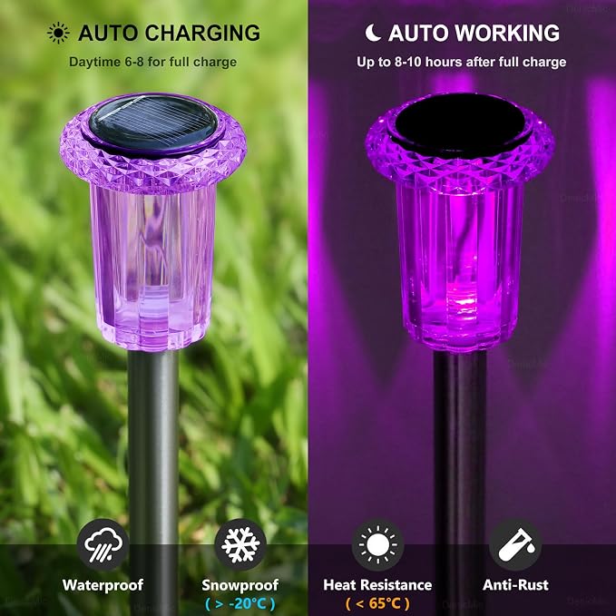 Halloween Solar Lights Outdoor 15 Pack Solar Pathway Lights Outdoor Halloween - Image 3