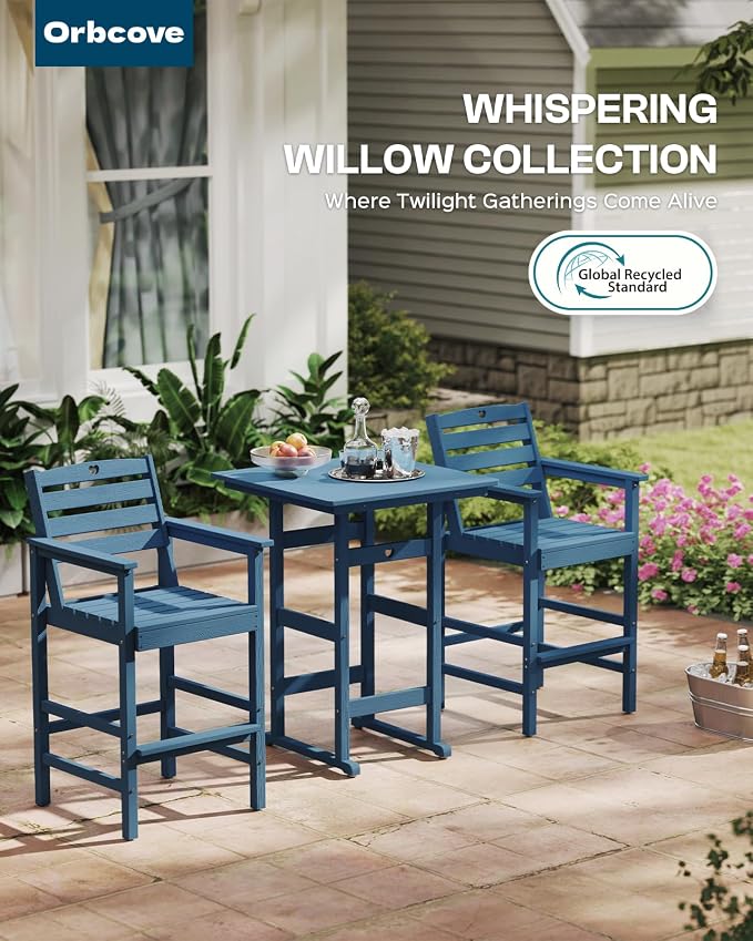 Patio Bar Table, Adirondack Table1 Pieces Set, Bar Height outdoor bar table Set - Image 7