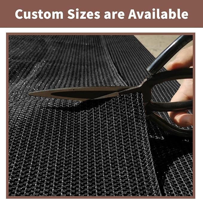 Sunny Guard Customized 2'6''x25' Black Balcony Privacy Screen, 90% Shade - Image 7