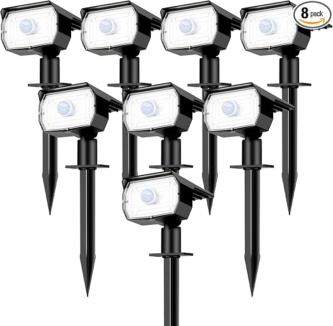 Solar Lights Outdoor Motion Sensor, Spot Landscape Lighting by Nipify