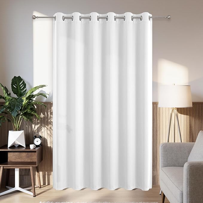 Joydeco Blackout Patio Sliding Door Curtains 84 Inches Long, Grommet Privacy by JOYDECO