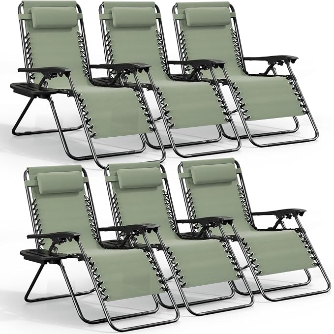 Nestl Zero Gravity Chairs Set of 6 by Nestl