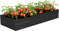 Vengarus 12x4x2FT Galvanized Raised Garden Bed Kit, Large Rectangle Elevated by Vengarus