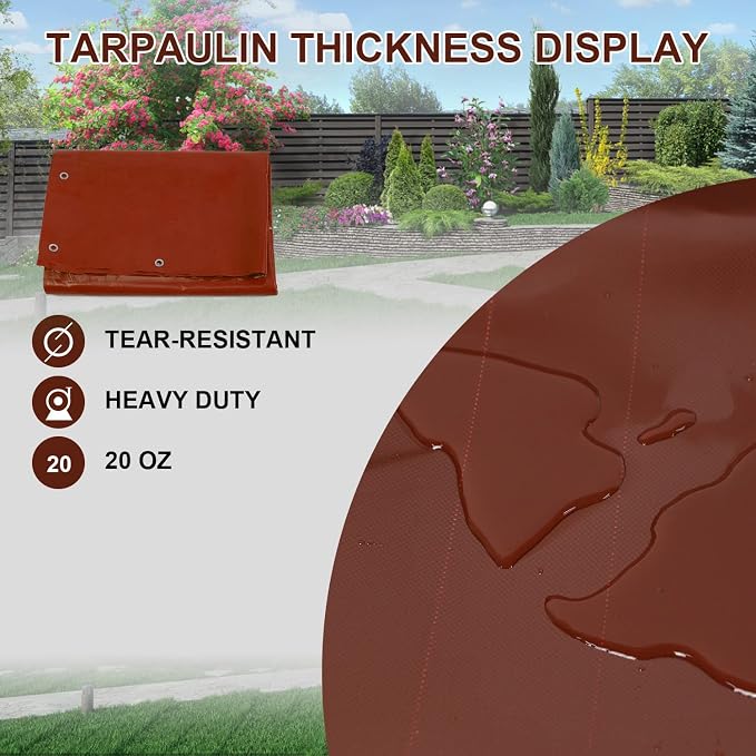 20 Oz Outdoor Vinyl Curtain, Outdoor Clear Panel Curtain, Weather Resistant - Image 4