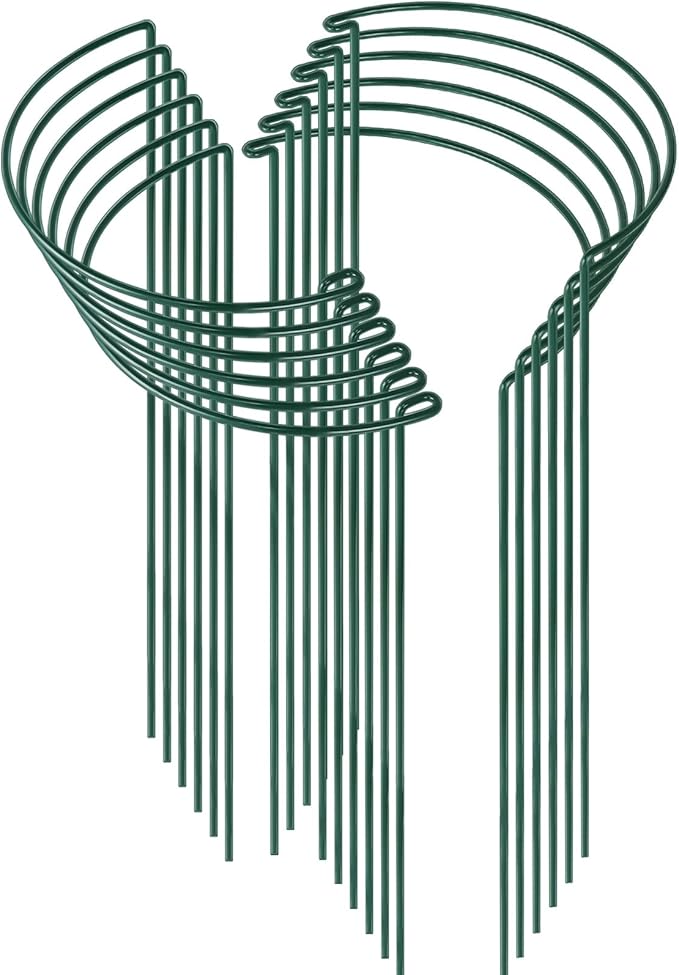 Plant Support Stakes 12 Pack Metal Tube Style 10 x 24 Inches