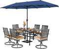 PHI VILLA 7 Pieces Outdoor Dining Set by PHIVILLAThepioneerofcomfortablehouseholdsupplies