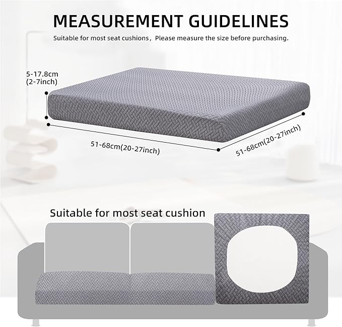 Outdoor Sofa Cushion Covers, 12-Piece Stretch Patio Set