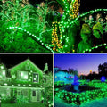 String Lights, Green 72ft Solar Outdoor Lights with 8 Modes