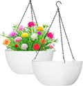 WOUSIWER 13 inch 2Pack Large Hanging Planters by WOUSIWER