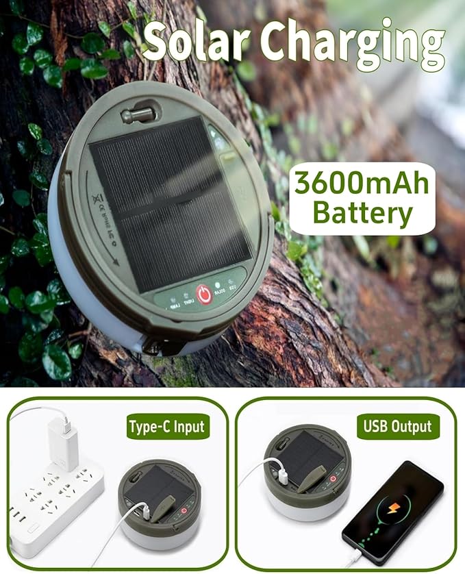 String Lights, 150 LED Solar Lantern with Remote and USB Charging