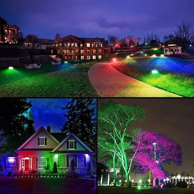 Led Flood Light 30W, 300W Equivalent 3000 LM Outdoor Color Changing Led Stage - Image 2