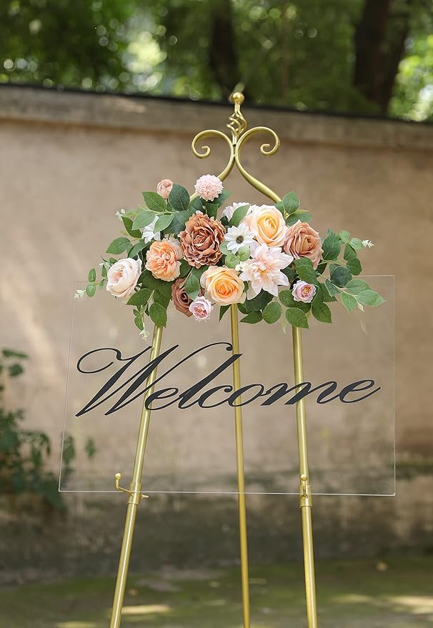 Artificial Flowers, 25 Champagne Pink Heads with 40 Wired Stems